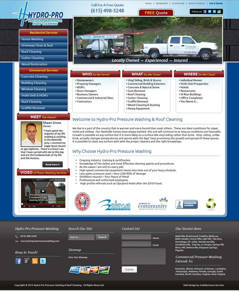 Hydro Pro Pressure Washing - Phoenix Marketing Consultants Hydro Pro Pressure Washing
