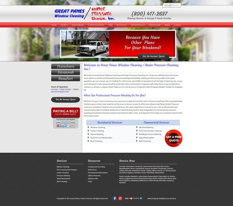 Greatpanes - Phoenix Marketing Consultants Great Panes / Under Pressure