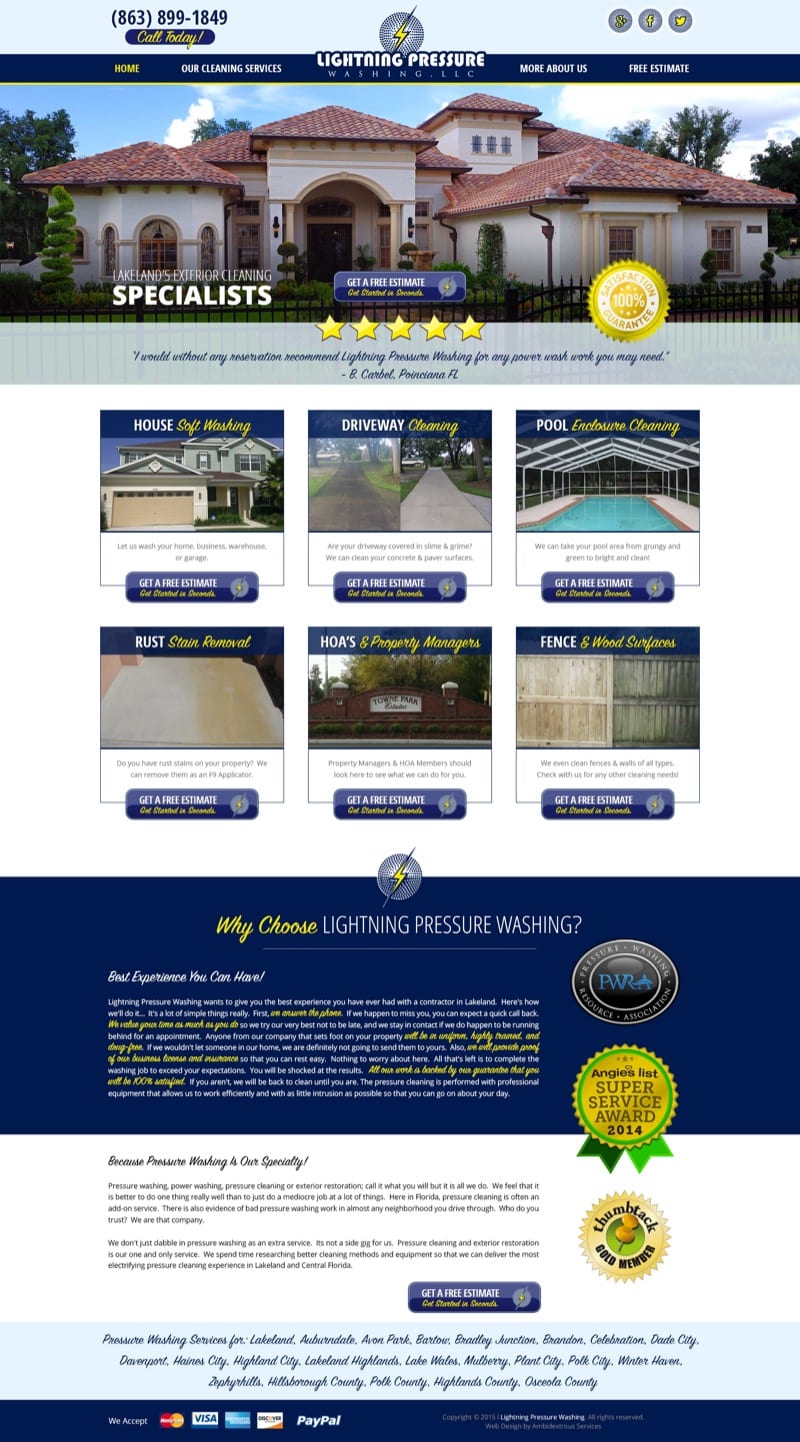 Lighting Pressure Washing, Llc - Phoenix Marketing Consultants Lighting Pressure Washing, LLC