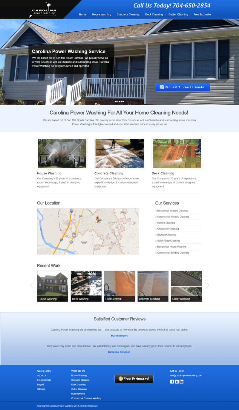 Carolina Power Washing - Phoenix Marketing Consultants Carolina Power Washing