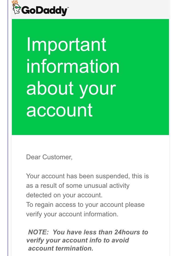 Godaddy Spoof Godaddy Spoof