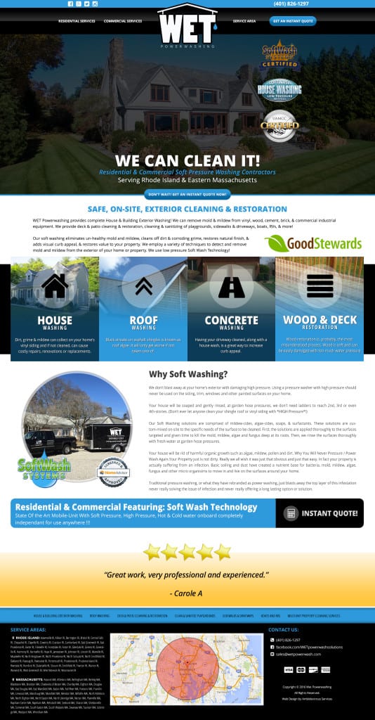 Wet Powerwash - Phoenix Marketing Consultants WET Powerwash