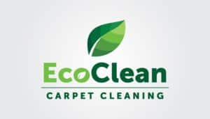 Rising like a phoenix from the ashes of traditional cleaning methods, the EcoClean Carpet Cleaning logo features a stylized green leaf, symbolizing rejuvenation and renewal. Above the company name, this vibrant emblem crowns the text—meticulously crafted in shades of green—where "Eco" glows in a lighter hue while "Clean" burns boldly in darker tones. Perfect for igniting digital marketing strategies and enhancing small business visibility, this environmentally friendly design embodies sustainability at its core.