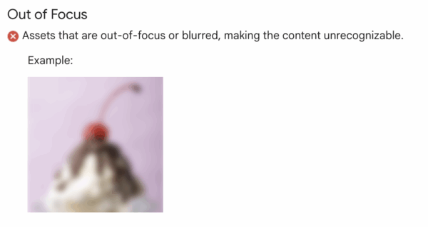 Google Local Services Ads: Google Guaranteed Photo Requirements - Blurry